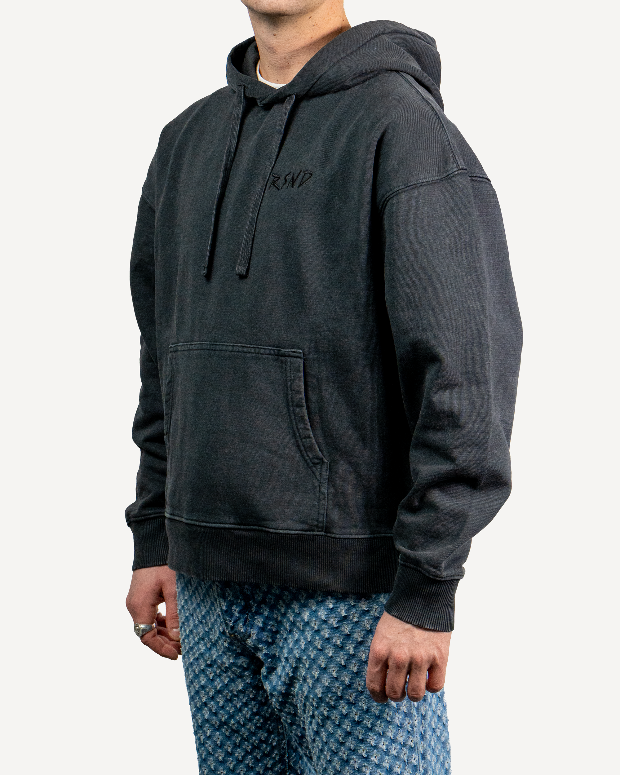 RSND Hoodie Washed Black | BASIC