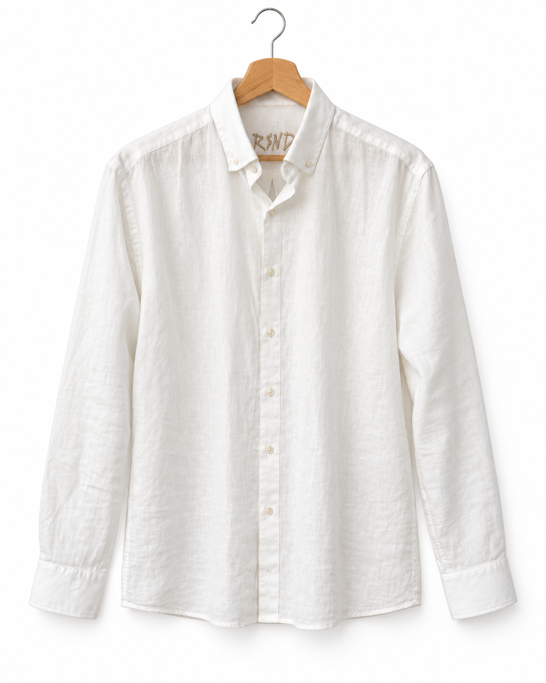 RSND Classy Leinenhemd - White